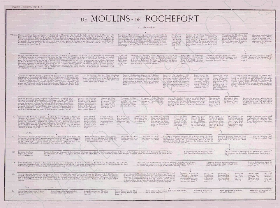 de MOULINS de ROCHEFORT_Généalogie 1752._France