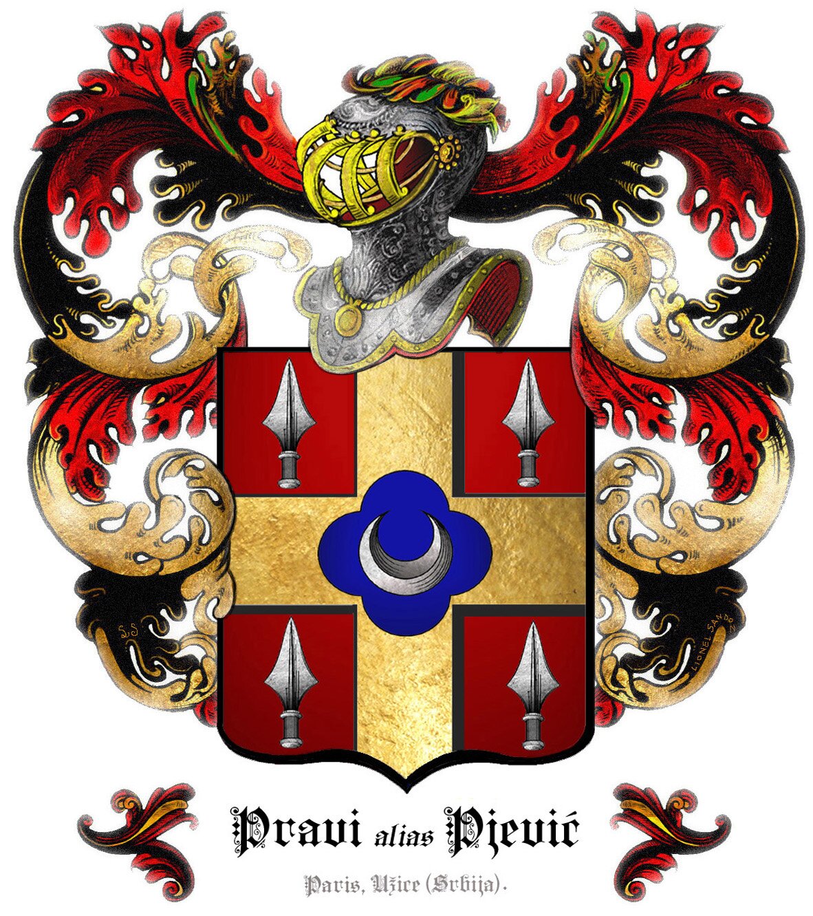 PRAVI alias PJEVIĆ _Paris, Užice_France, Srbija. (1)