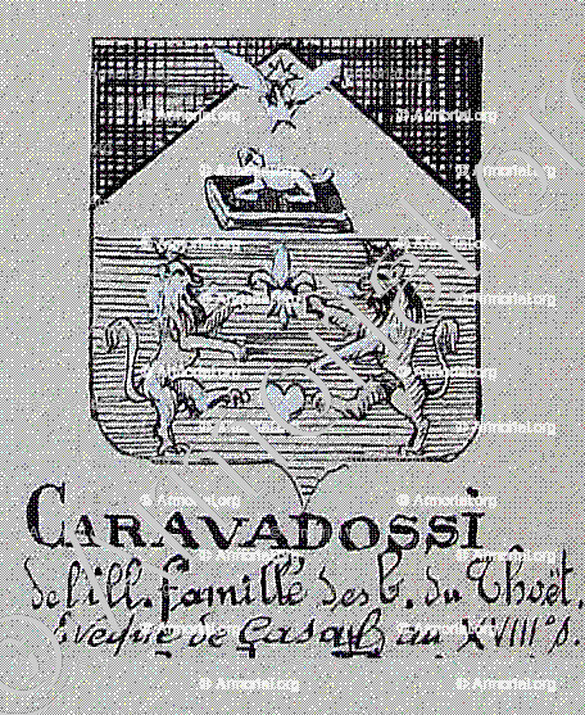 CARAVADOSSI_Armorial Nice. (J. Casal, 1903) (Bibl. mun. de Nice)._France