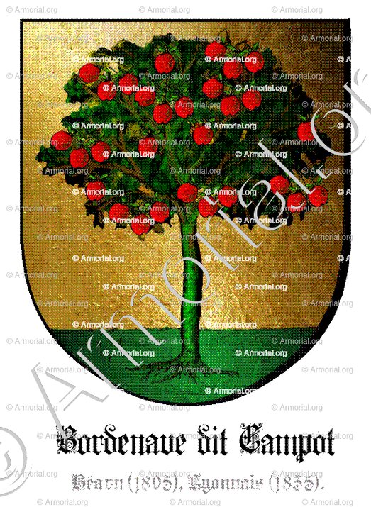 BORDENAVE dit CAMPOT_Béarn (1805), Lyonnais (1835)_France copie