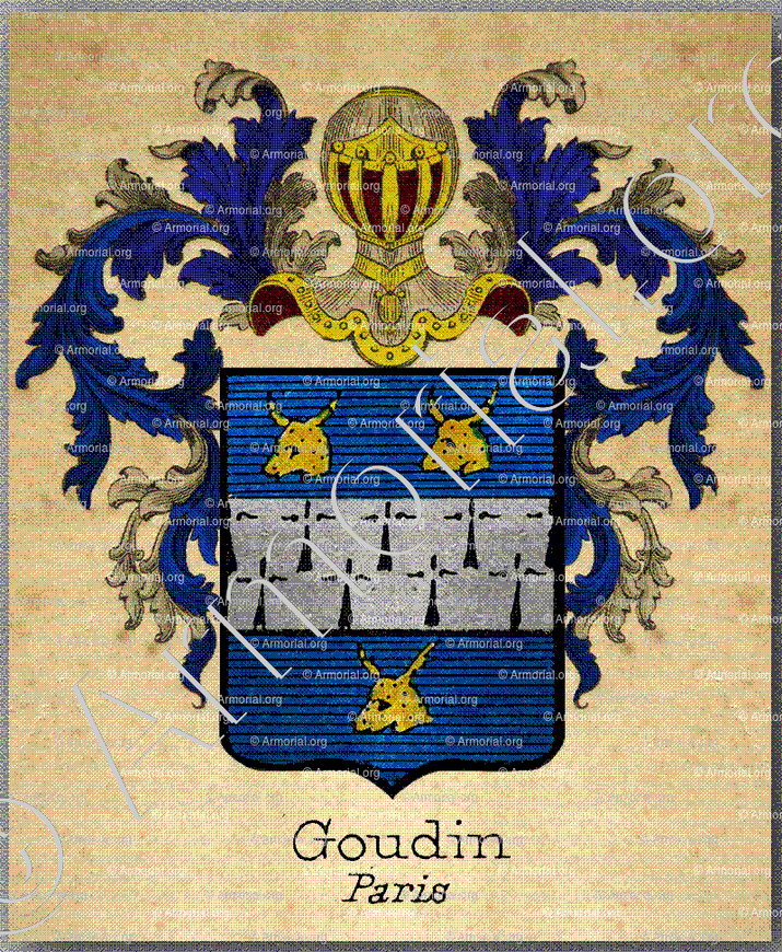 GOUDIN_Paris, Île de France. (Armorial Rietstap)_France (ii)