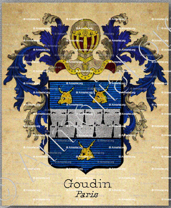 GOUDIN_Paris, Île de France. (Armorial Rietstap)_France (ii)
