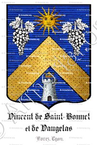 VINCENT DE SAINT-BONNET et DE VAUGELAS