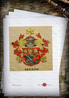 velin-d-Arches-SARASIN_Wappenbuch der Stadt Basel . B.Meyer Knaus 1880_Schweiz 