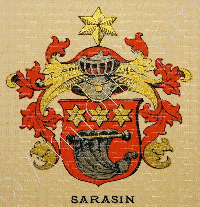 SARASIN_Wappenbuch der Stadt Basel . B.Meyer Knaus 1880_Schweiz 