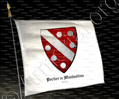 drapeau-PORTIER de MONTMELIAN_Savoie_France