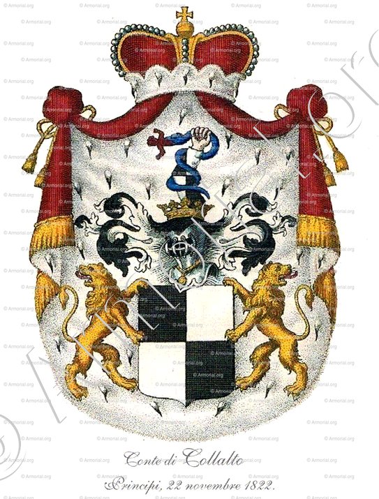 Conte di COLLALTO_Treviso, 1530,  Principi, 22 novembre 1822._Italia, Österreich, Moravia