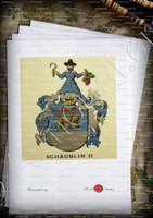 velin-d-Arches-SCHAEUBLIN_Wappenbuch der Stadt Basel . B.Meyer Knaus 1880_Schweiz 