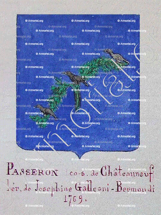 PESSERON_Armorial Nice. (J. Casal, 1903) (Bibl. mun. de Nice)._France (i)