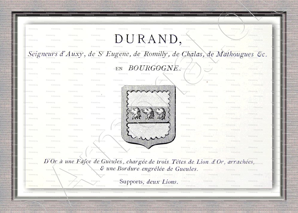 DURAND_Bourgogne_France