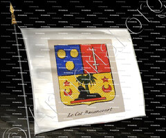 drapeau-LE CAT BAZANCOURT_Noblesse d'Empire._France