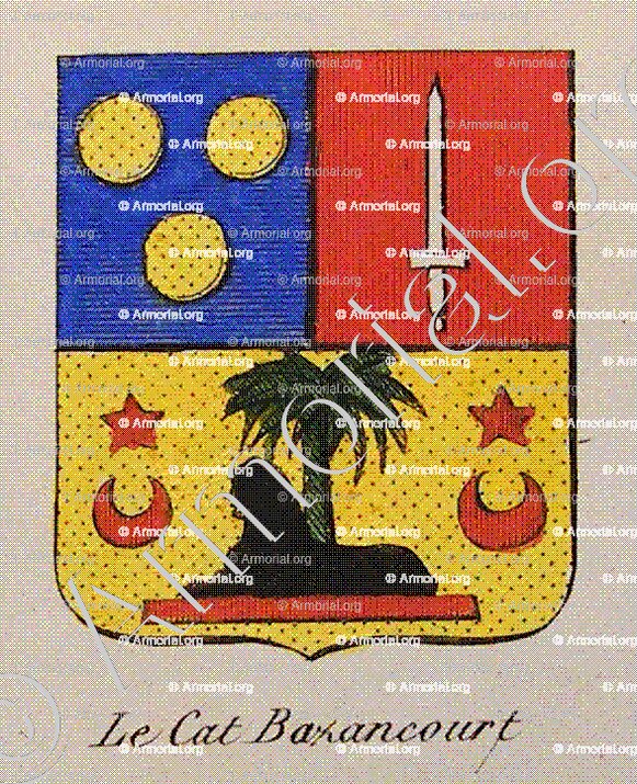 LE CAT BAZANCOURT_Noblesse d'Empire._France