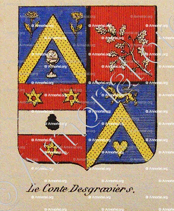 LE CONTE DESGRAVIERS_Noblesse d'Empire._France