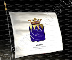 drapeau-de GANTÈS_Provence 1260, Pays d'Artois 1680. Marquis 17e. s._France (1)