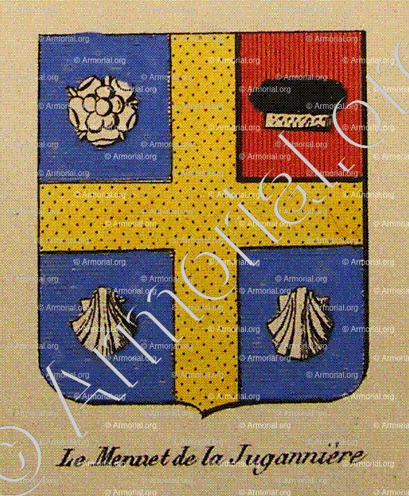 LE MENUET DE LA JUGANNIERE_Noblesse d'Empire._France