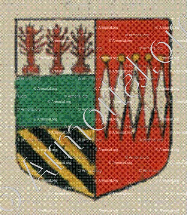de HASEST (Alsace)_Blason enregistré sous le règne de Louis XIV_France