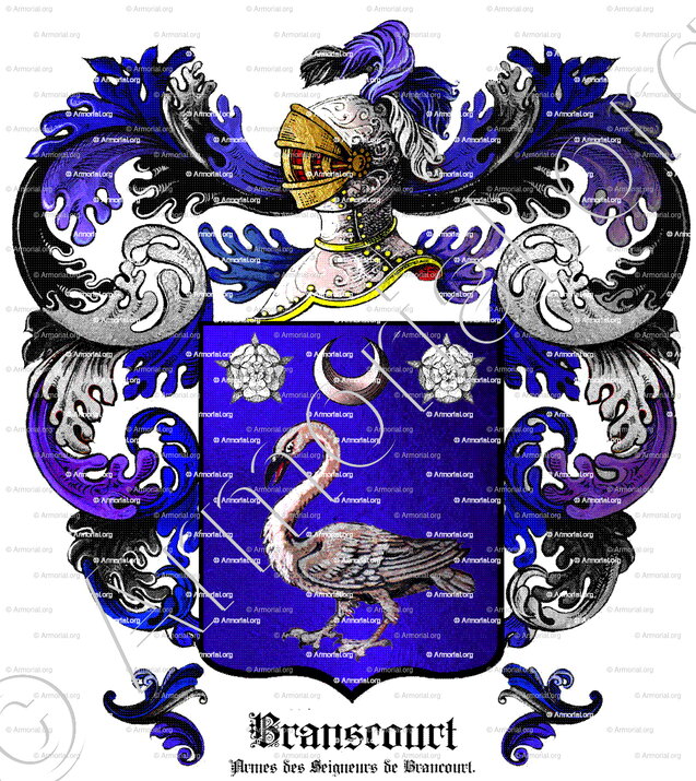 BRANSCOURT_Armes des Seigneurs de Branscourt. Champagne, Picardie._France (ii)