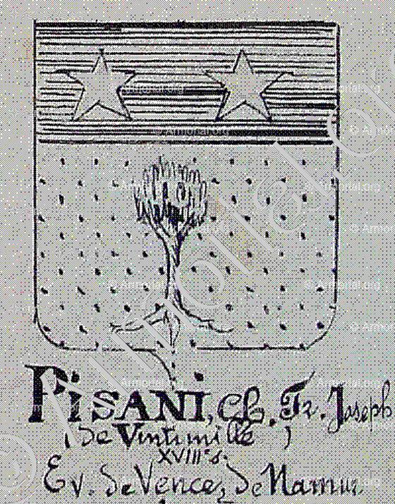 PISANI (de Vintimille)_Armorial Nice. (J. Casal, 1903) (Bibl. mun. de Nice)_France (i)