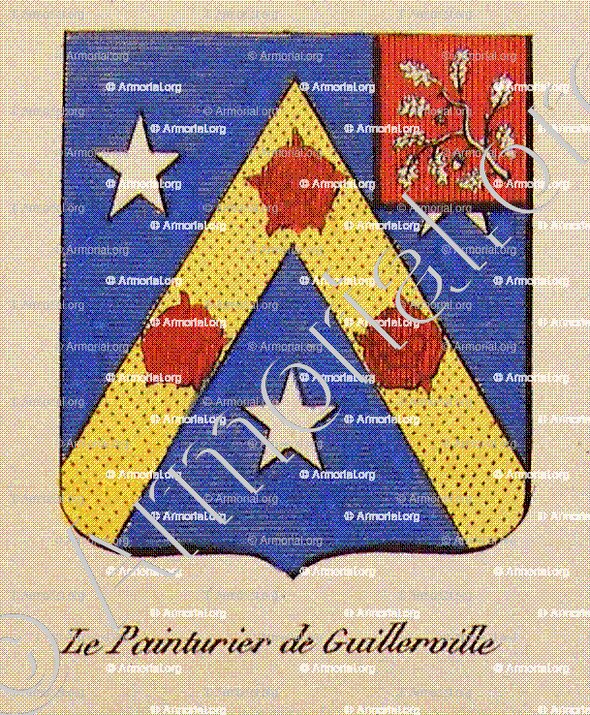 LE PAINTURIER DE GUILLERVILLE_Noblesse d'Empire._France