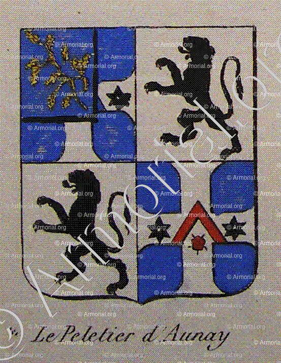 LE PELETIER D'AUNAY_Noblesse d'Empire._France