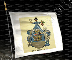 drapeau-SCHÄUBLIN_Wappenbuch der Stadt Basel . B.Meyer Knaus 1880_Schweiz 