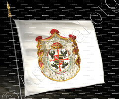 drapeau-GONZAGUE_Armoiries de la famille de Gonzaga, 1530_Italia