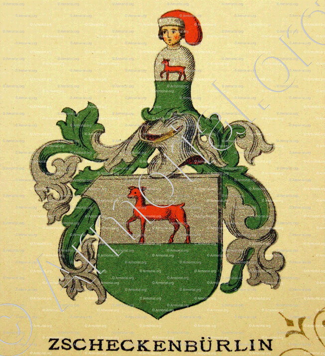 SCHECKENBÜRLIN_Wappenbuch der Stadt Basel . B.Meyer Knaus 1880_Schweiz
