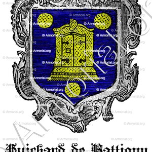 GUICHARD de BATTIGNY; Lorraine, 1571.; France