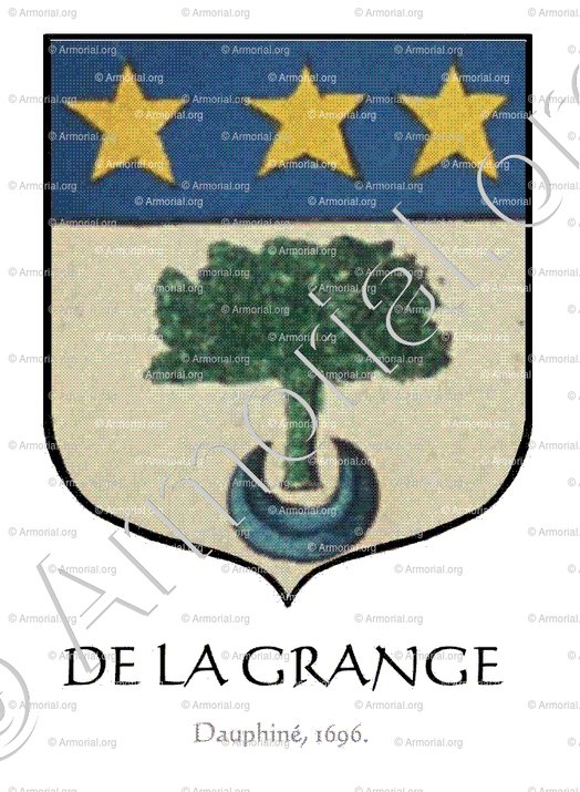 DE LA GRANGE_Dauphiné, 1696._France