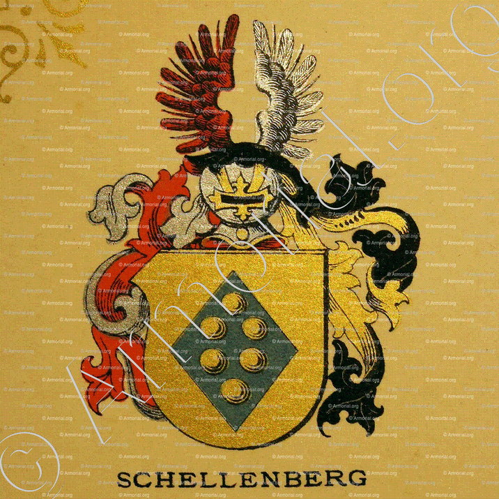 SCHELLENBERG_Wappenbuch der Stadt Basel . B.Meyer Knaus 1880_Schweiz 