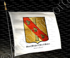 drapeau-SAINT MICHEL d'ARC d'OUTRE_Duché de Savoie_Etats de Savoie