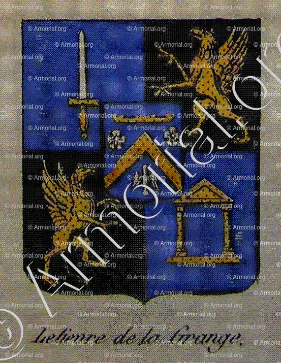 LELIEVRE DE LA GRANGE_Noblesse d'Empire._France