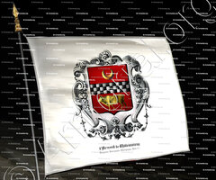 drapeau-d'ARMAND de CHÂTEAUVIEUX_Dauphiné, Bourgogne, Champagne, Helvétie._France, Suisse +