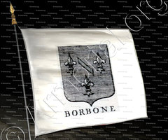 drapeau-BORBONE_Incisione a bulino del 1756._Europa