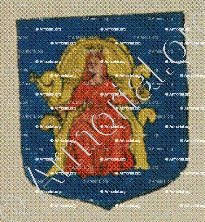 Le Chapître de l'Abbaye d'Andlau (Alsace)_Blason enregistré sous le règne de Louis XIV_France 