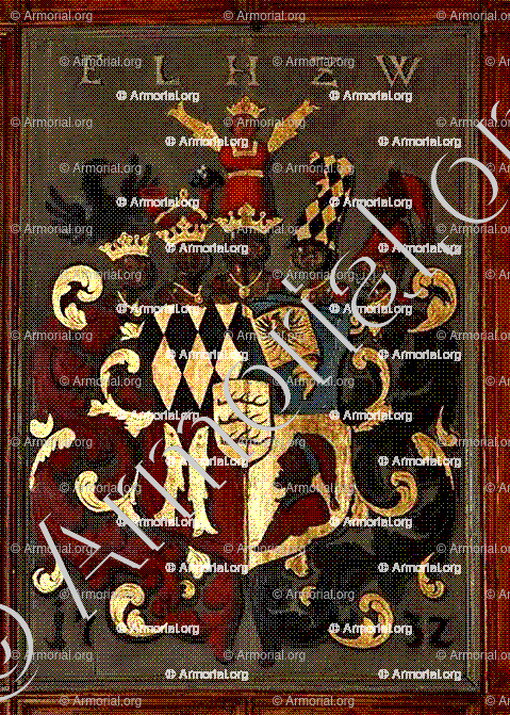 E.L.H.Z.W._ Wappen Eberhard Ludwig, Herzog zu Württemberg - _Deutschland (i)
