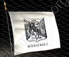 drapeau-BOROMEI_Incisione a bulino del 1756._Europa