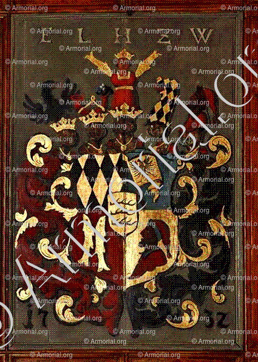E.L.H.Z.W._ Wappen Eberhard Ludwig, Herzog zu Württemberg - _Deutschland (i)
