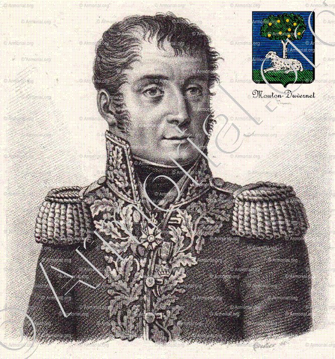 Regis-Barthelemi Mouton-Duvernet_Colonel du 63° régiment d'infanterie, baron de l'Empire, 1808._France