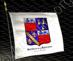 drapeau-SORBIERS de la TOURASSE Comte de Sempé_Berry, Touraine, Gascogne._France