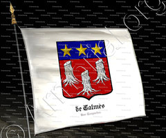 drapeau-de CALMÈS_Bas-Languedoc._France