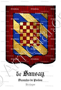 De SANSAY Vicomtes de Poitou