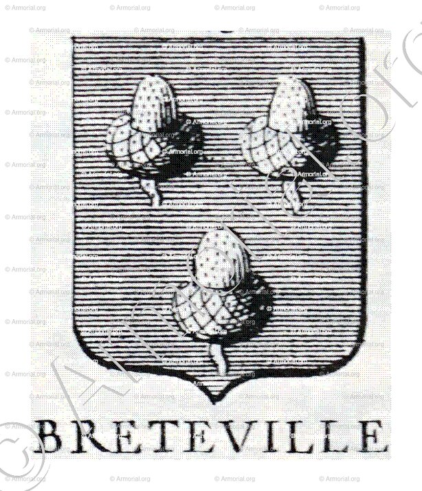 BRETEVILLE_Incisione a bulino del 1756._Europa