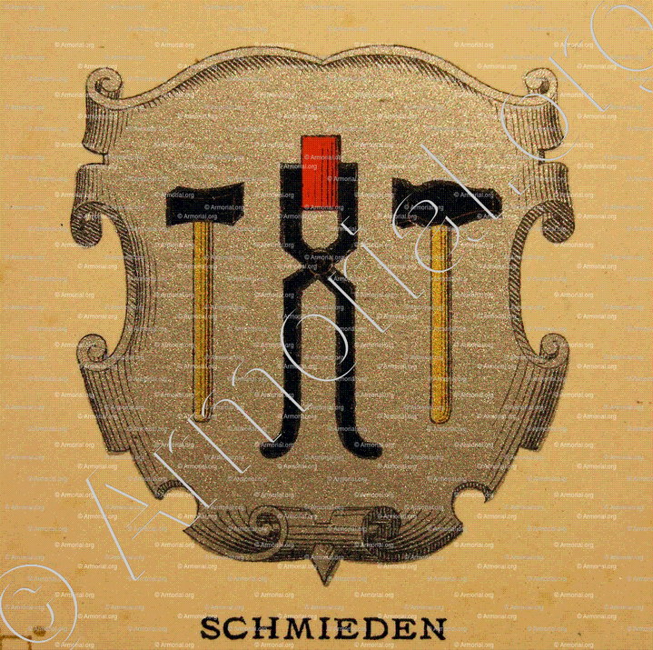 SCHMIEDEN_Wappenbuch der Stadt Basel . B.Meyer Knaus 1880_Schweiz 