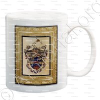 mug-Armoiries SANDOZ_Cadre, peinture réalisée par Lionel Sandoz._Oeuvre d'art + pour tableau