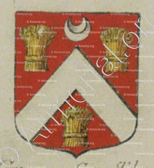de la GRANGE (Alsace)_Blason enregistré sous le règne de Louis XIV_France