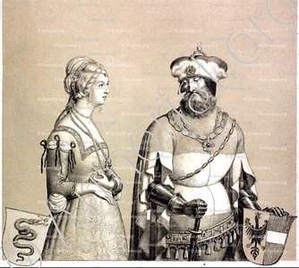 LEOPOLD III (Habsbourg) & Jeanne de FERRETTE