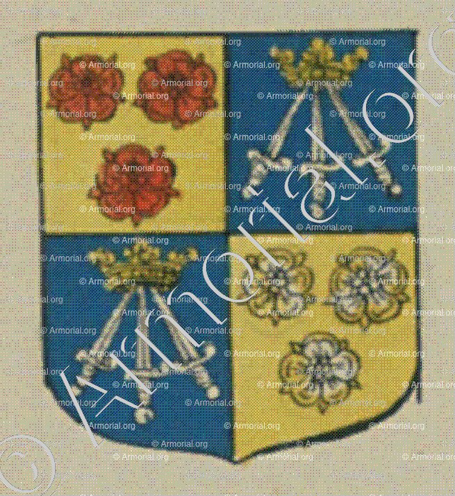 de la LANDE (Alsace)_Blason enregistré sous le règne de Louis XIV_France