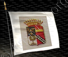 drapeau-de SCHRYNMAKERS de DORMAEL_Brabant. Vicomte 1822._Belgique (0) (Gravure ancienne)