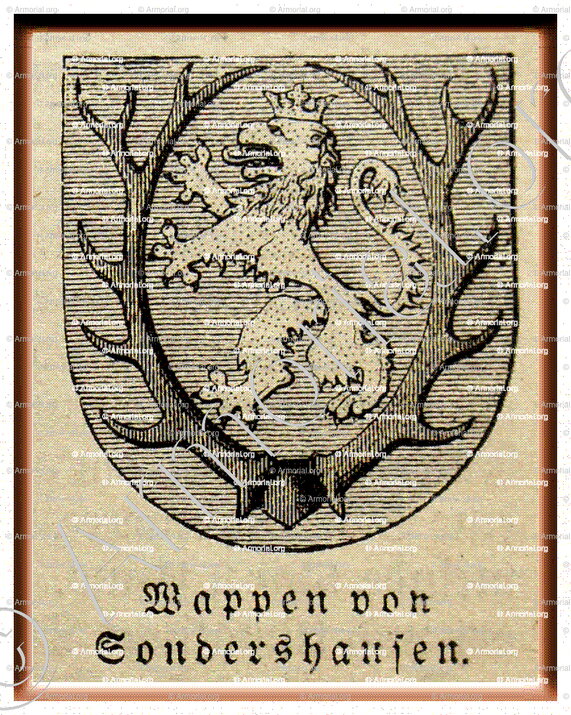 Von SONDERSHAIUSEN_Thüringen 1897_Deutsch heraldischen Stil.